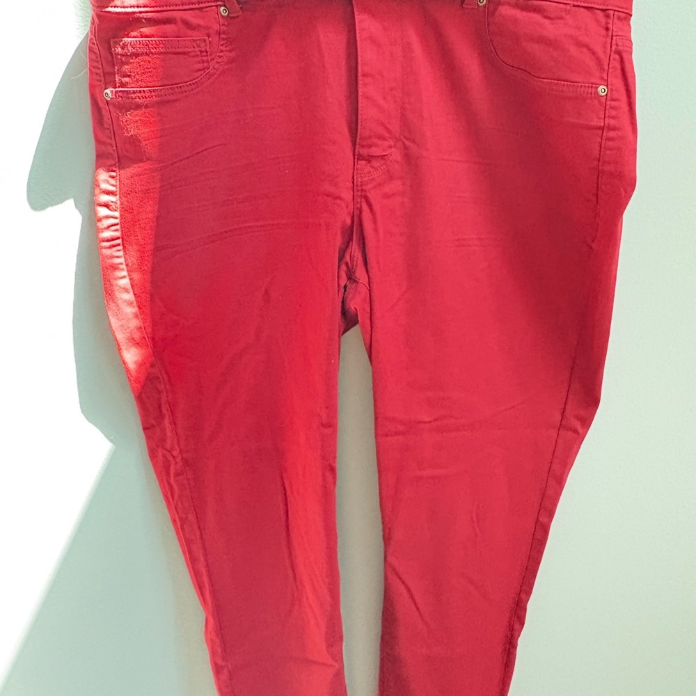 Vibrant Red Women's M Jeans size 22w